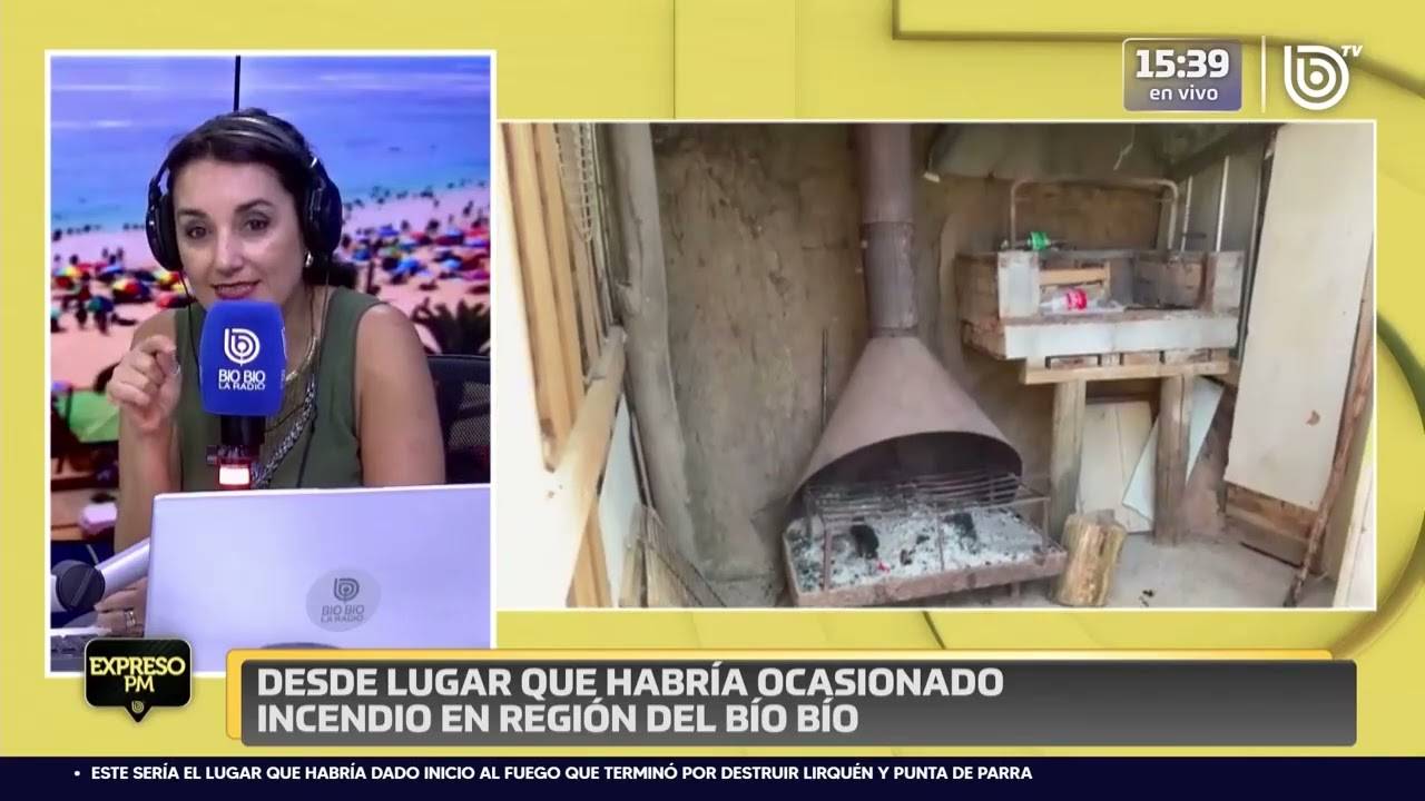 Zona cero: En este lugar habría comenzado el incendio que destruyó Lirquén y Punta de Parra