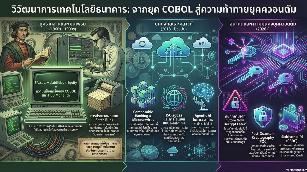 ระบบธนาคารยุคใหม่: จากภาษา COBOL ในตำนาน สู่การรับมือภัยคุกคามในโลกควอนตัม