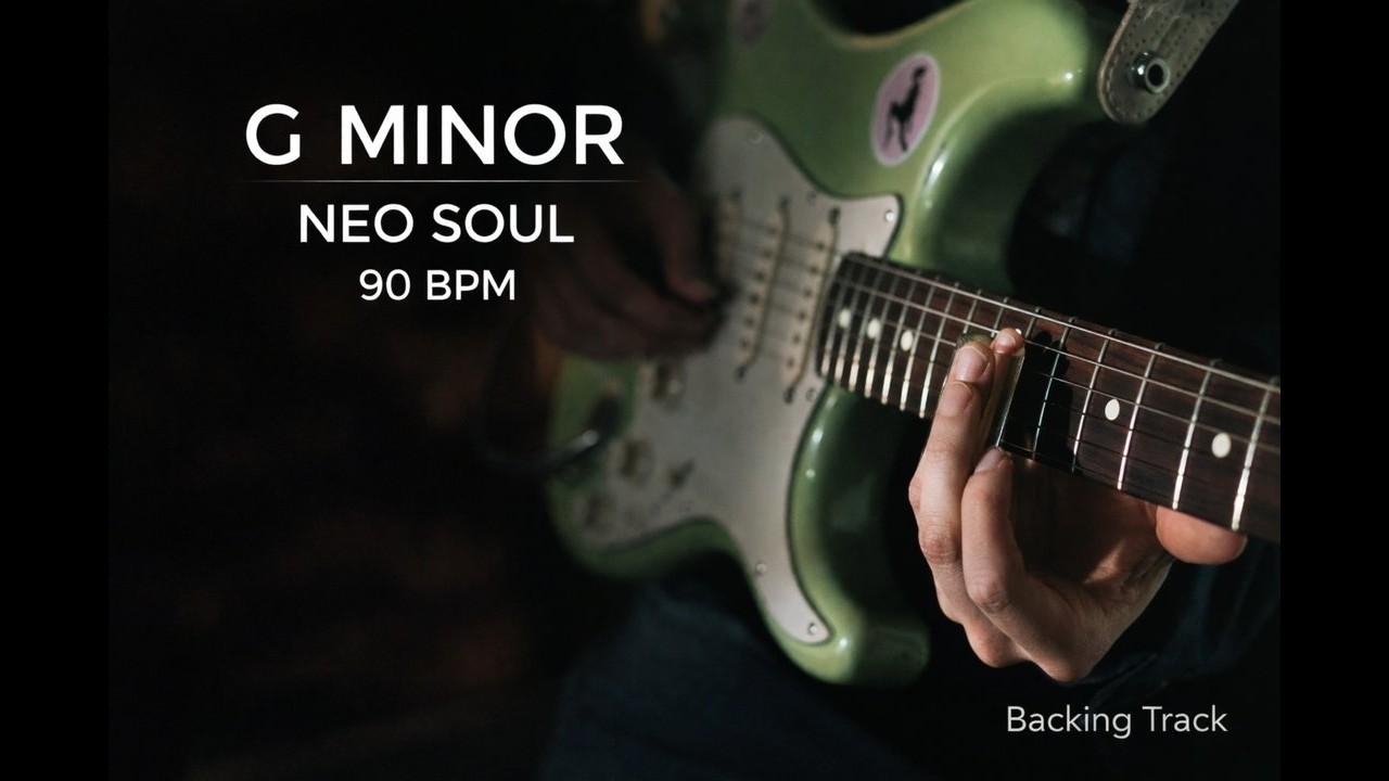 G Minor Neo Soul Blues Backing Track | Smooth Guitar Jam (90 BPM)