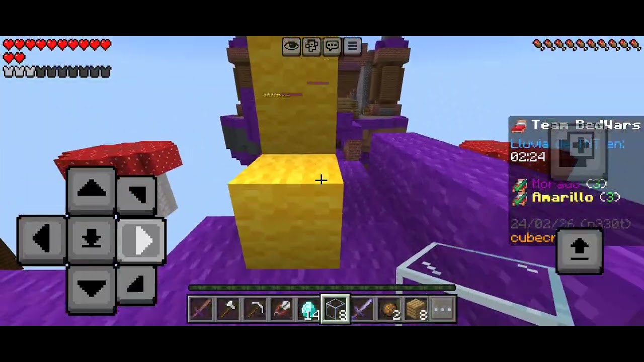 Bedwars pero en cubecraft 