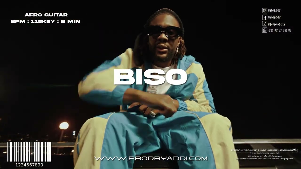 BISO - Franglish X Hulk van Jmf X Samy lrzo X Keblack  [ Afro Guitar instrumental 2025 ]