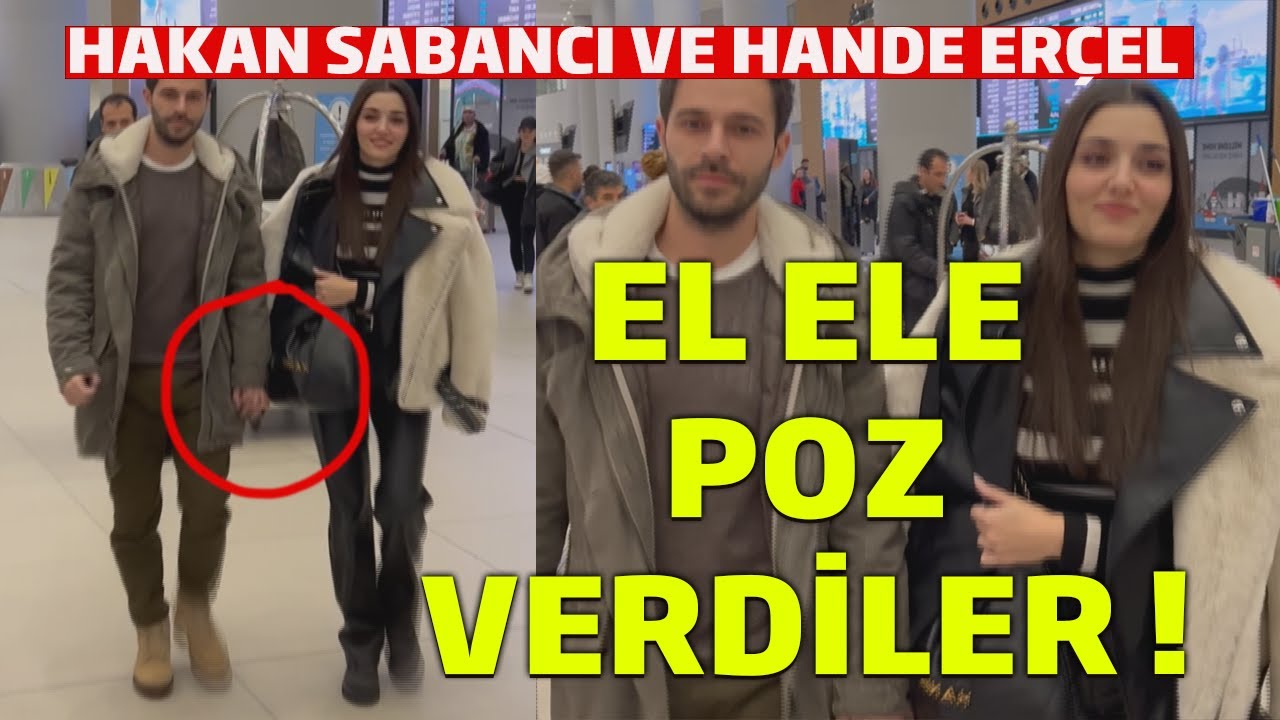 Hande Erçel Ve Hakan Sabancı Paris'ten Sonra Finlandiya'dan Dönüşte El Ele Poz Verdiler