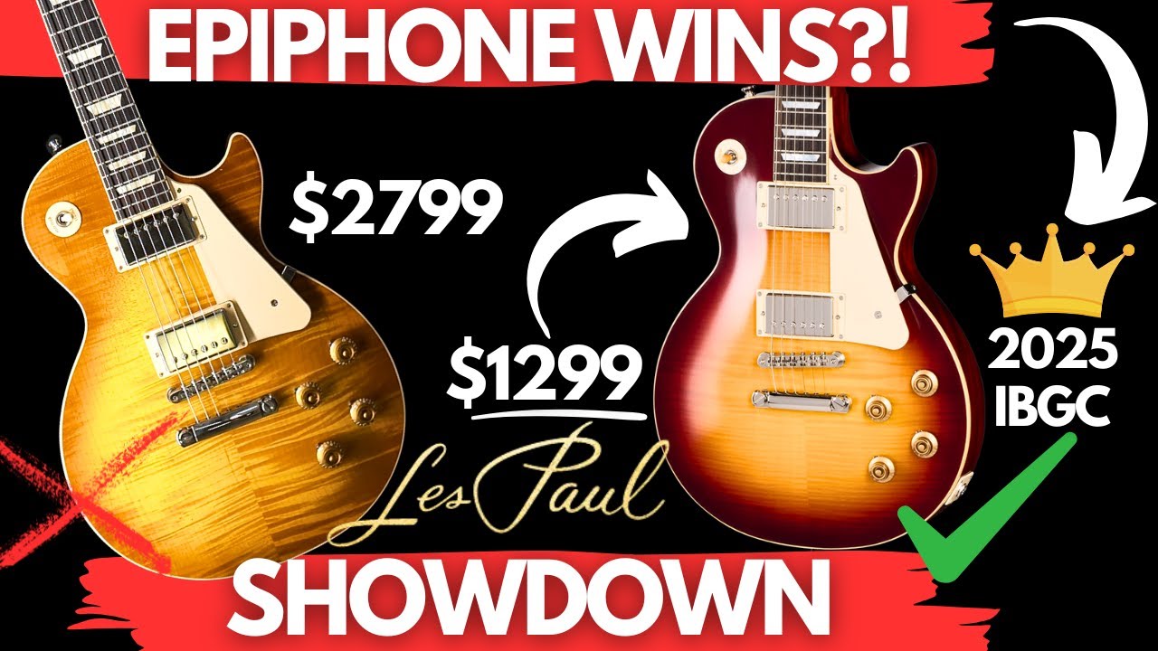 НОВЫЙ Epiphone Les Paul 1959 УНИЧТОЖАЕТ Gibson Les Paul Standard?