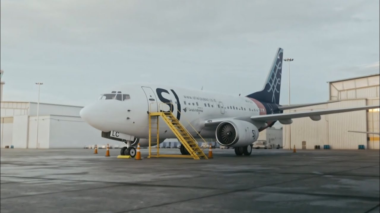 Sriwijaya Air Boeing 737-500 Animation