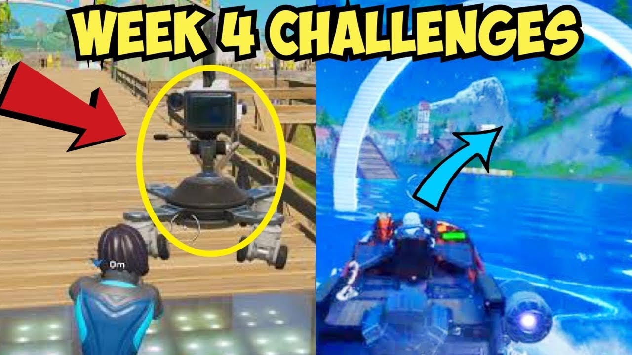 How to do ALL Week 4 Challenges - Fortnite Chapter 2, Season 3
