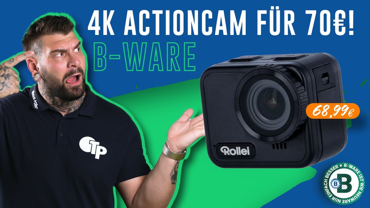 unter 70 € 📸 Rollei 9s Cube Action-Kamera 4K Video WLAN Touchscreen  #bware #bware #schnäppchen