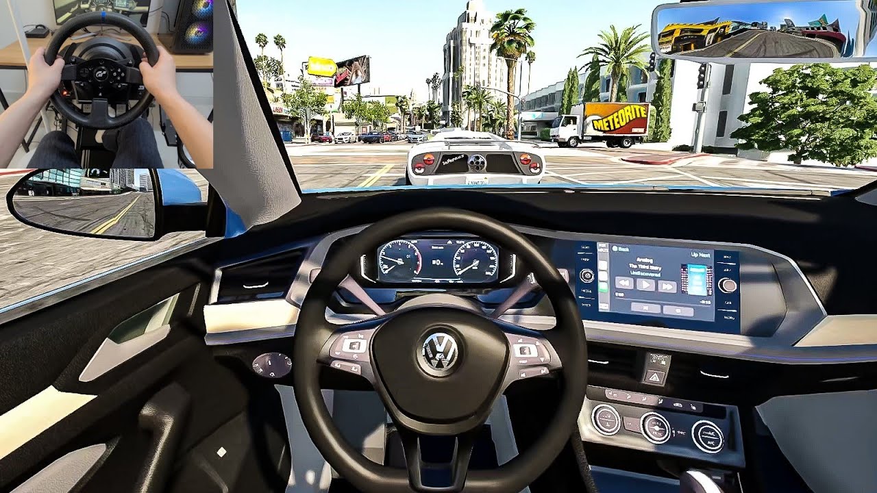 GTA 5 - 2021 Volkswagen Jetta [Steering Wheel gameplay]