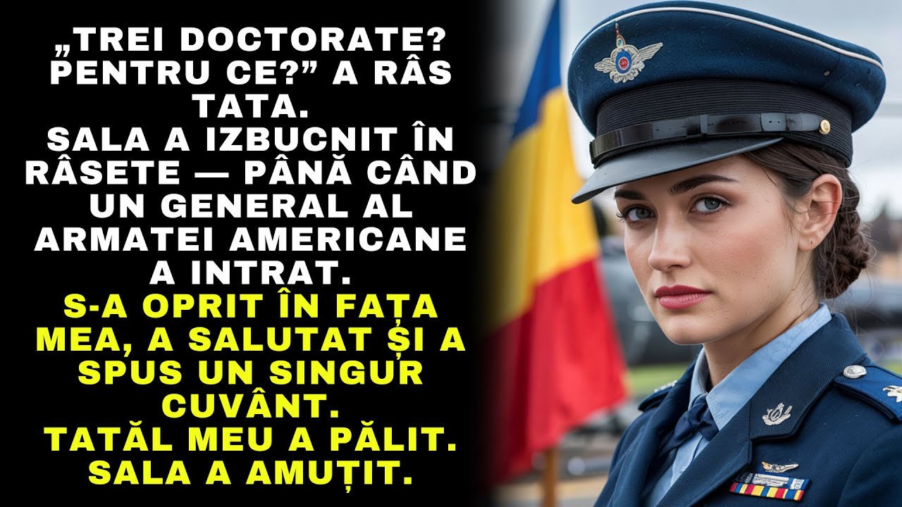 „Trei doctorate? Pentru ce?” a râs tata.Sala a izbucnit în râsete — până când un general al...