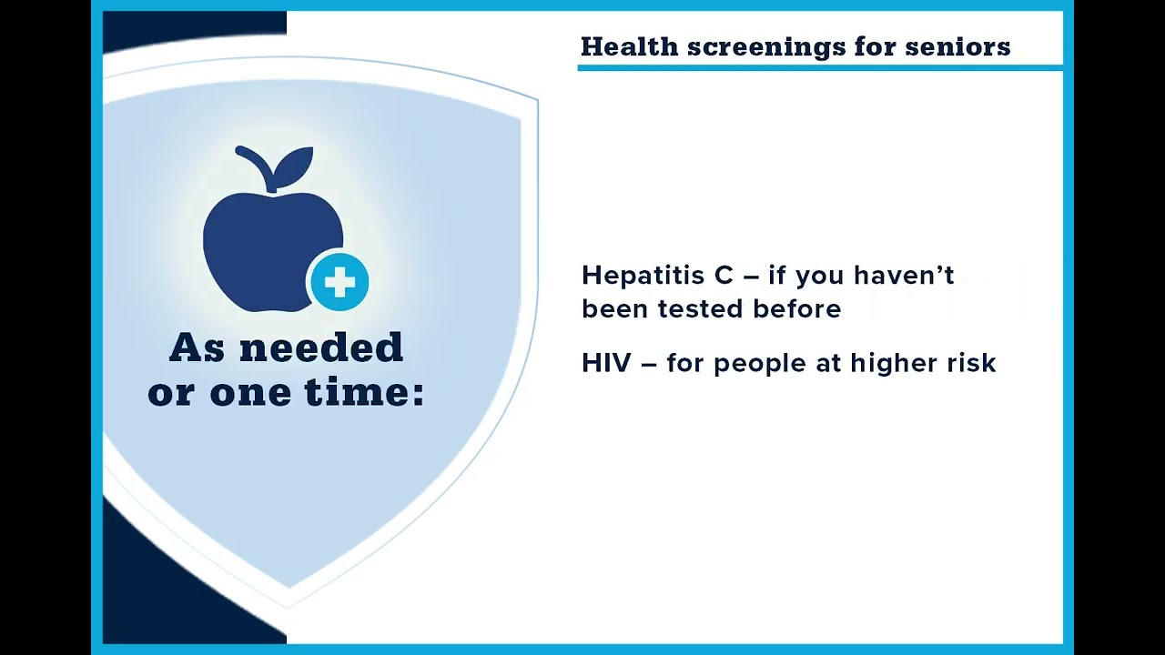 Health Screenings for Seniors | Preventive Care After Age 65 | Penn State Health