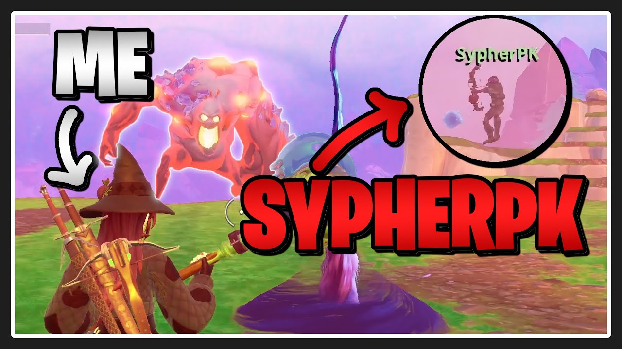 Showing SYPHERPK the TITAN BOSS FIGHT in Fortnite Save the World!
