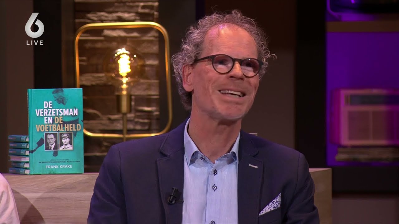 Auteur Frank Krake bij Vandaag Inside over zijn nieuwe boek DE VERZETSMAN EN DE VOETBALHELD