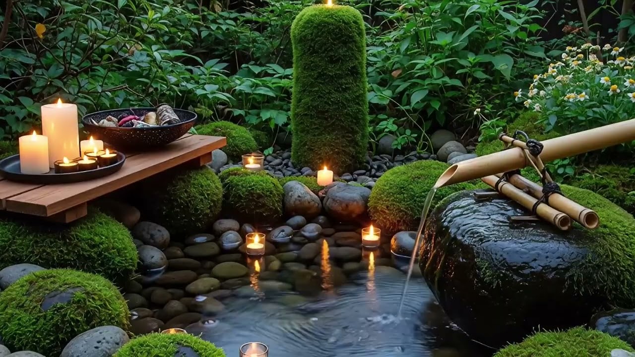 Relaxing Piano with Flowing Water Sounds 🌿 Relieve Stress, Anxiety & Depression  Calm Mind & Body