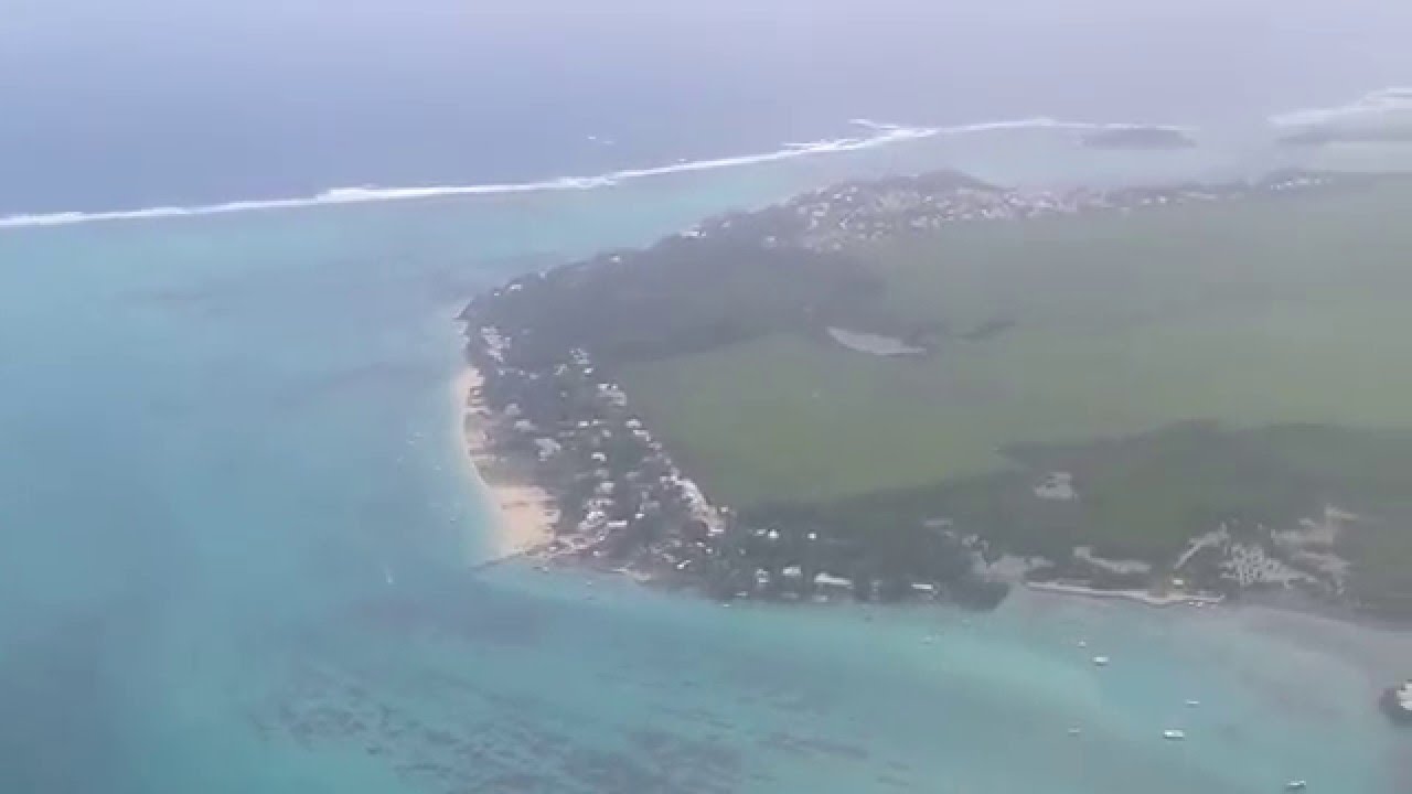 Air Mauritius Atr 72 approaching and Landing SSR international airport Mauritius