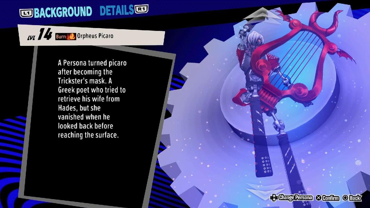 Persona 5 Tactica summon Orpheus picaro