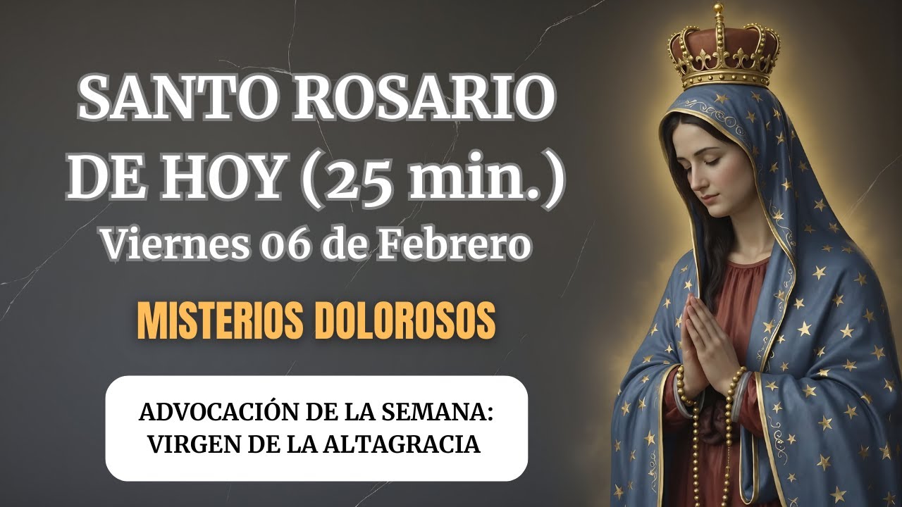 Santo Rosario de Hoy Viernes 6 de Febrero 2026 | Misterios Dolorosos | Central de Milagros