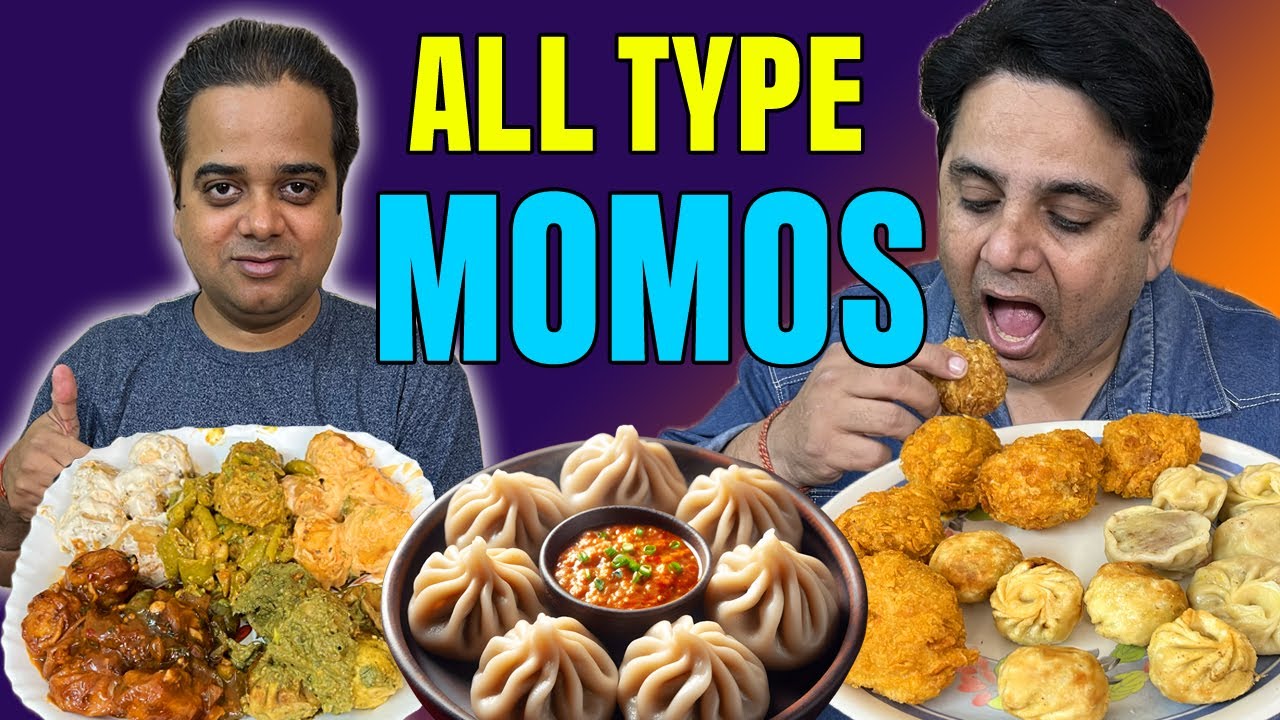 Trying 8 Unique Veg Momos &ndash; Honest Review from Day & Night Momos ! Delhi Street Food