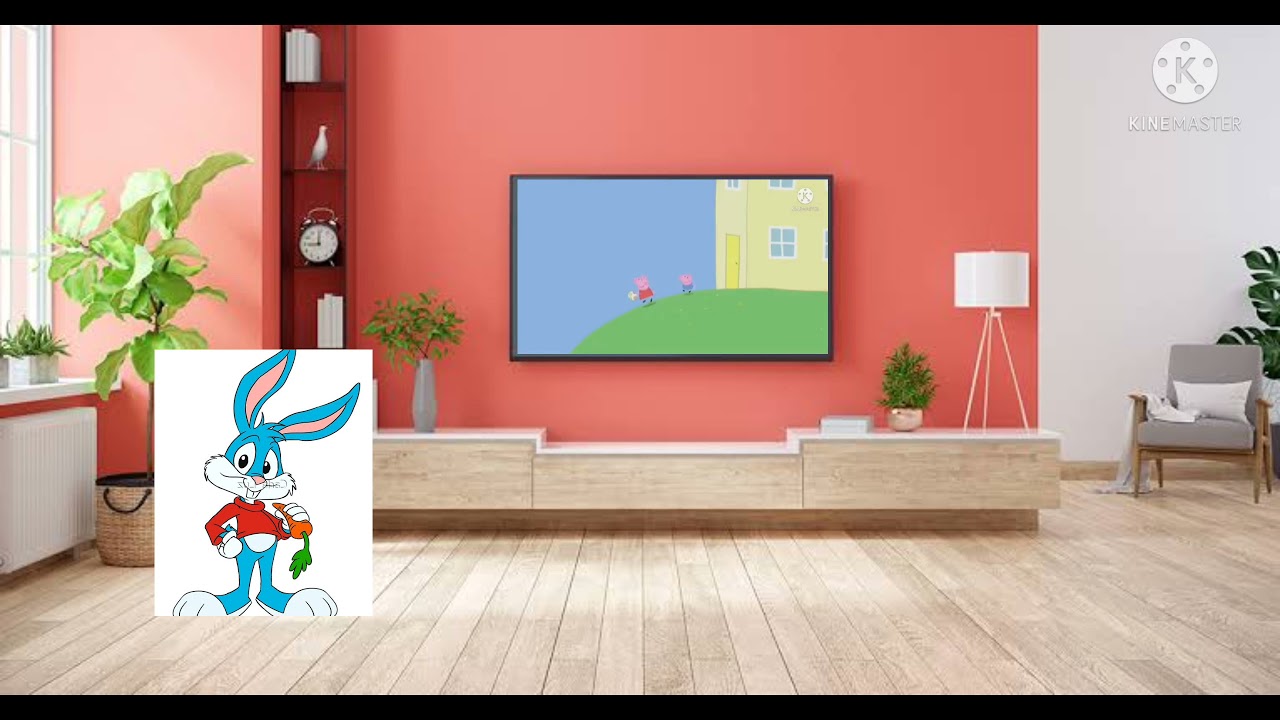 buster bunny watches the macrovision logo