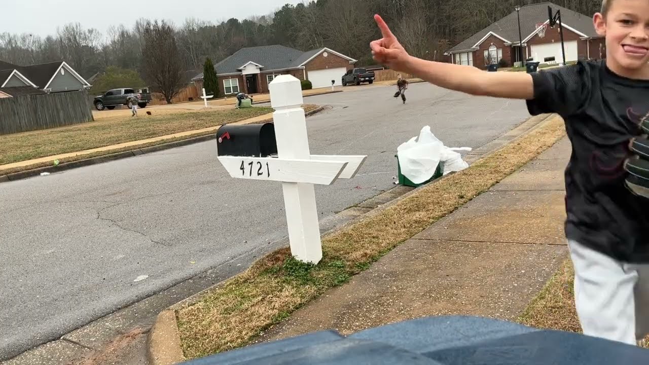 Trick shots in the cul-de-sac
