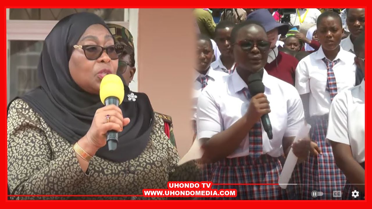 MWANAFUNZI ASHINDWA KUZUIA HISIA ZAKE MBELE YA RAIS SAMIA
