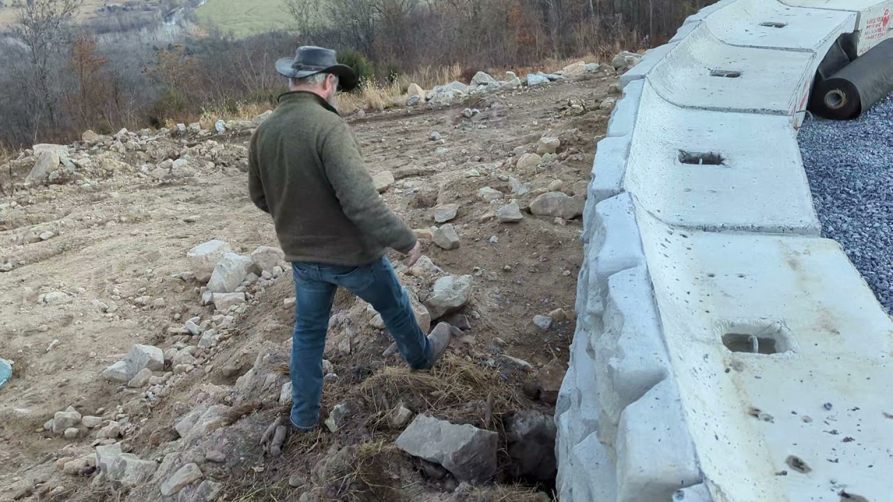 The Great Wall of BTH.  Redi Rock Ledgestone