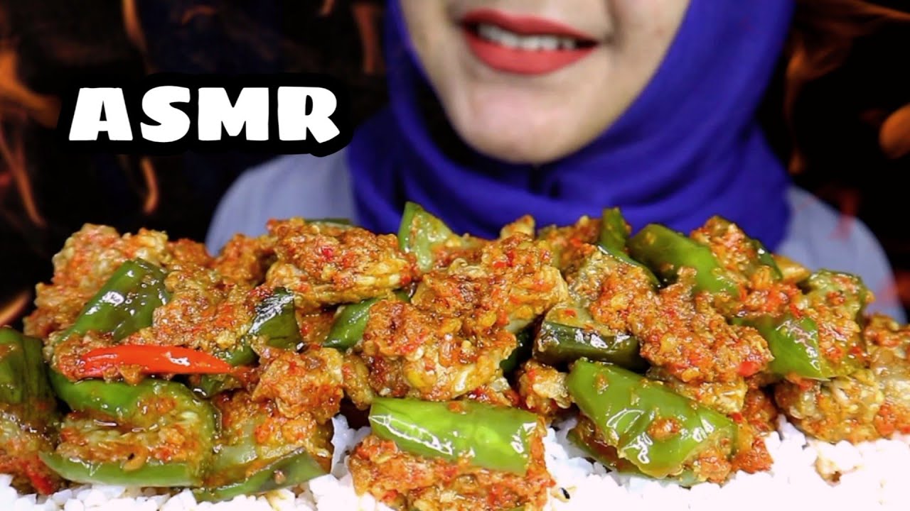 ASMR AYAM SUWIR TERONG BALADO || ASMR INDONESIA || EATING SOUND