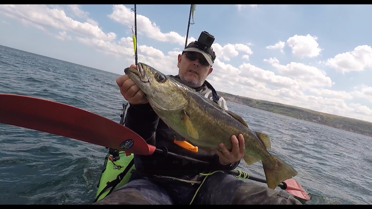 Pollock fishing from a kayak
