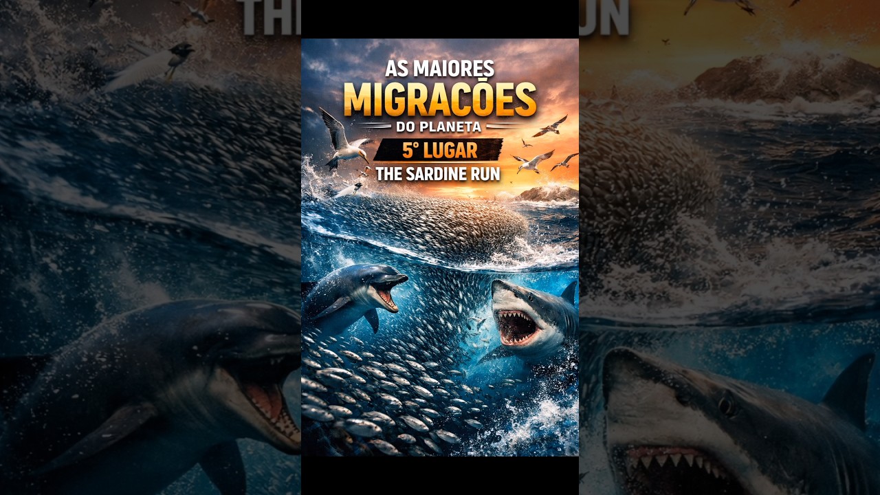 AS MAIORES MIGRAÇÕES DO PLANETA 🌍 | 5° LUGAR: THE SARDINE RUN  