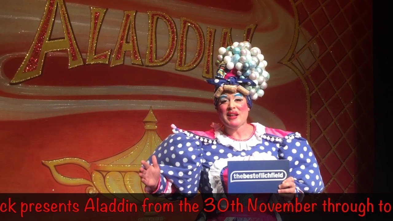 See Widow Twankey in Aladdin at the Lichfield Garrick this Christmas