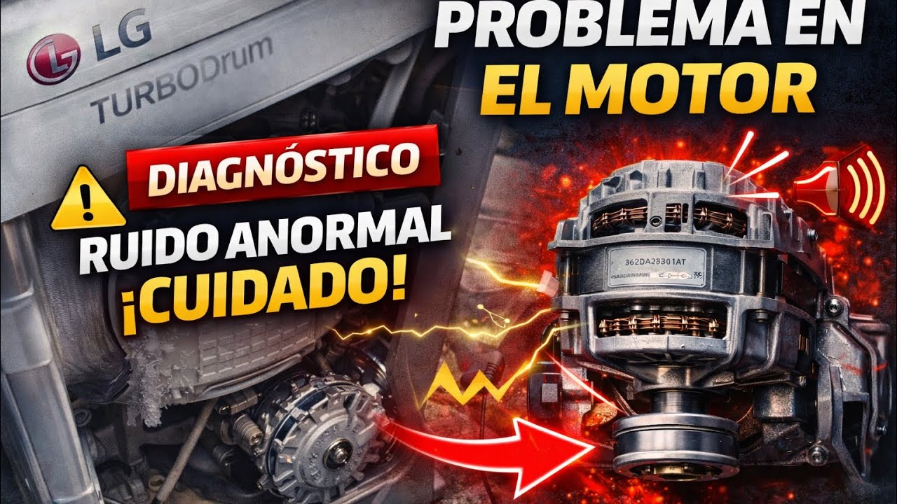 Lavadora LG hace ruido al lavar y centrifugar - Parte 1