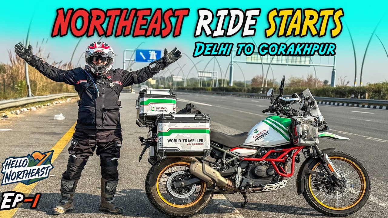 NORTHEAST RIDE STARTS 🔥 pehle hi din 865 km me halat kharab | Ep-1