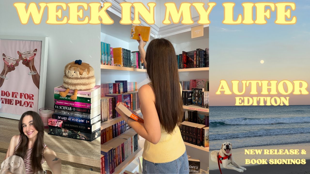 WEEK IN MY LIFE VLOG | AUTHOR EDITION 📖 book signings, workout routine, new book release 🧸
