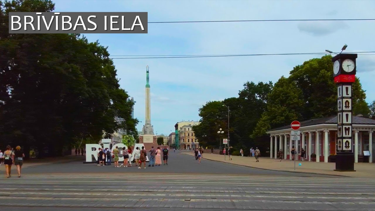 [RIGA]  BRĪVĪBAS IELA bicycle ride [Lofi / Jazz Hop / Chillhop]