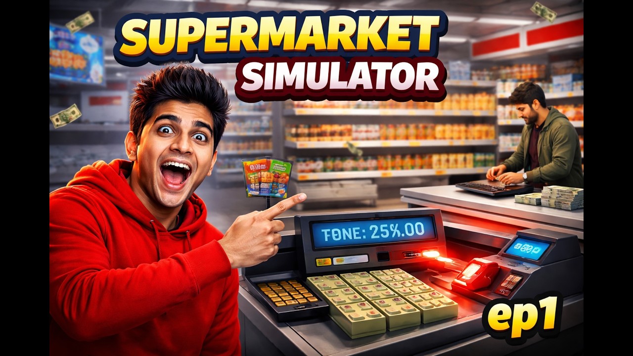 Supermarket Simulator EP1 | Apni Dukaan Shuru! 💸 Hindi Gameplay