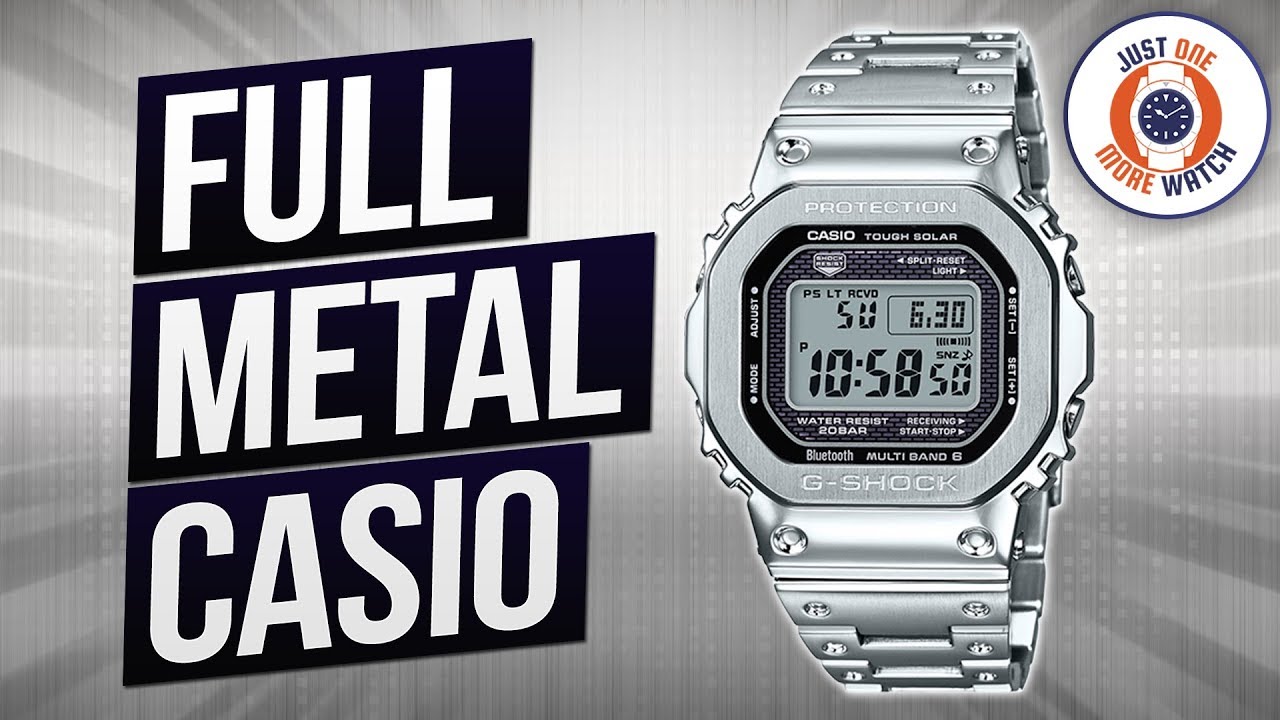 Полный... Металлический... Casio.... G-Shock B5000D-1ER