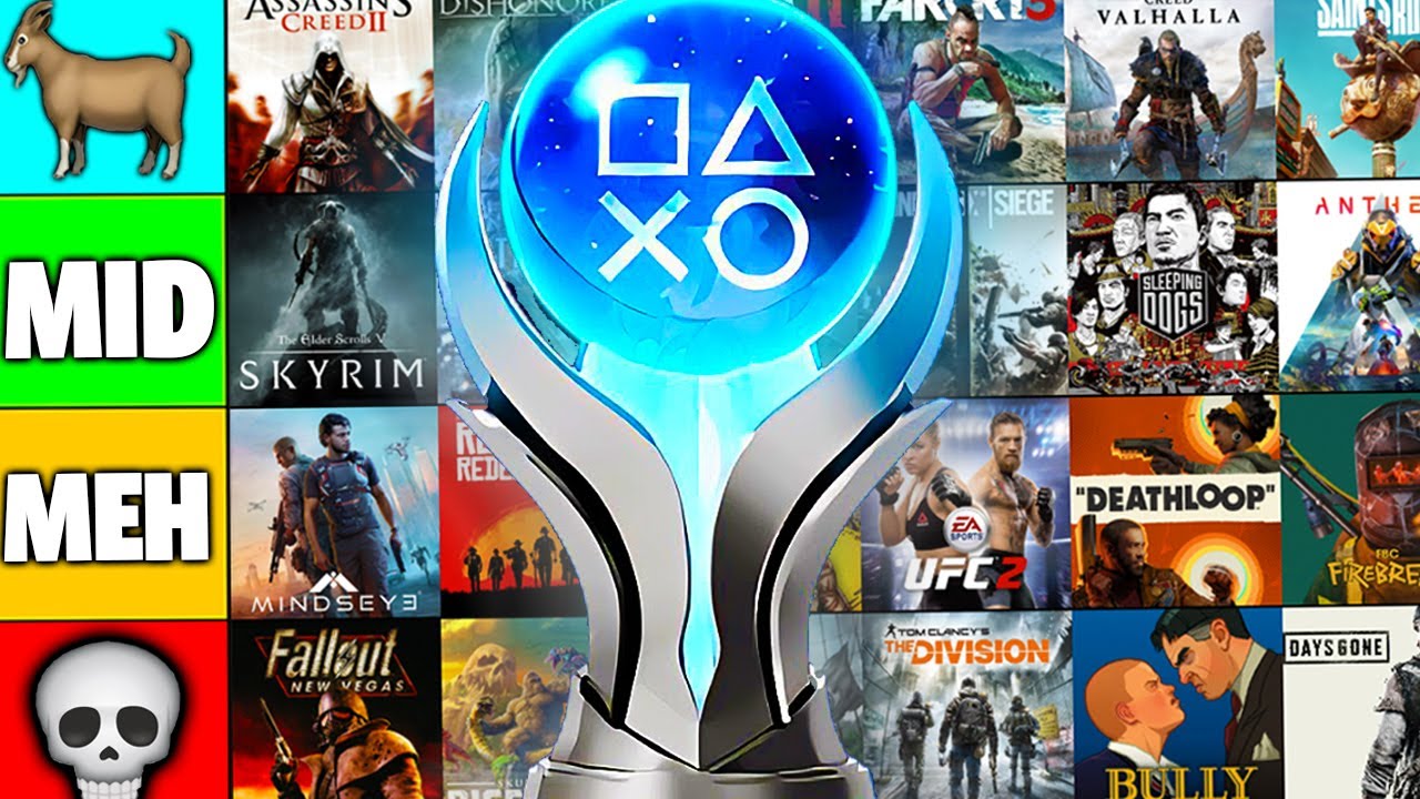 I put ALL of my 240+ PLATINUMS into a MASSIVE TIERLIST!