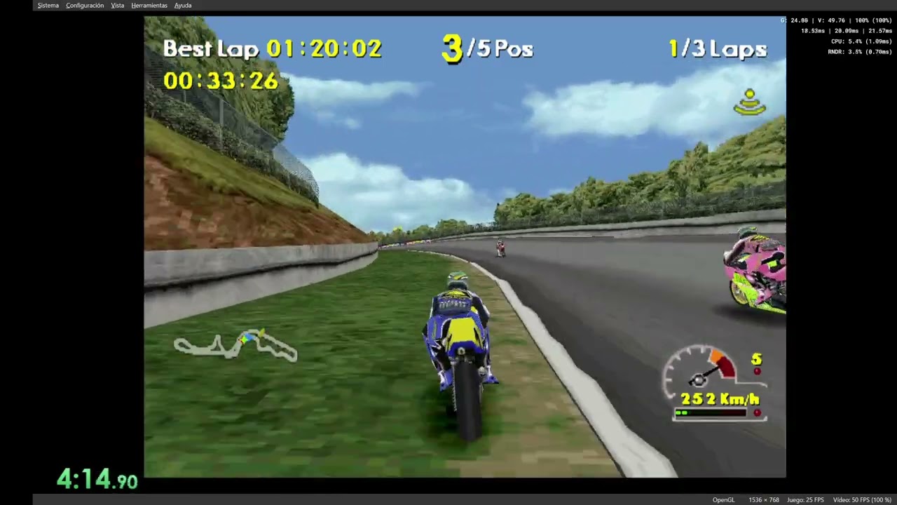 Moto Racer World Tour Season 1 250cc speedrun: 11:30