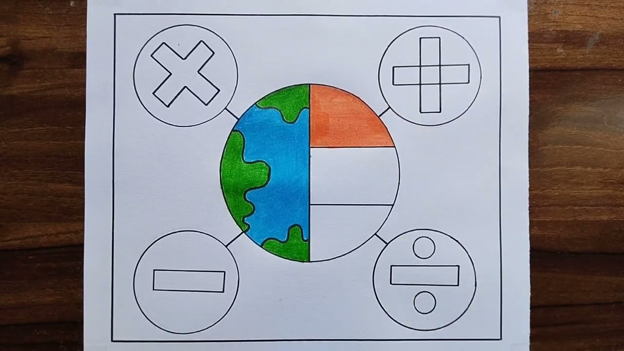 National Mathematics Day Drawing / National Mathematics Day Poster / Mathematics Day Drawing