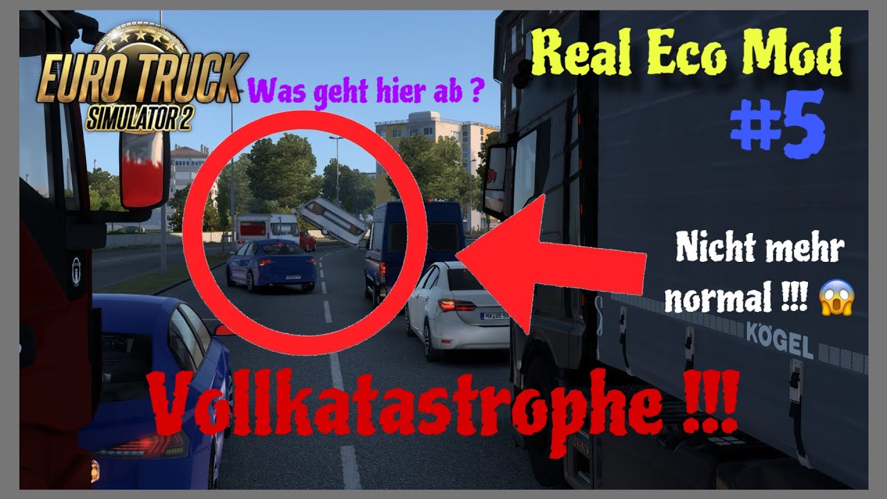 Heftiger Unfall + Kilometerlanger Stau / Real Economy Mod / Ets2 Let‘s play #5