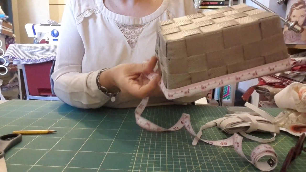Rivestire un cestino cucito creativo Tutorial