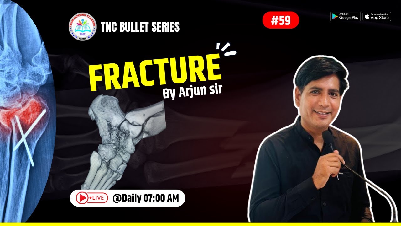 Fracture ||TNC Bullet Series #59| Most Important Topic || Daily 7.00 AM || NURSING EXAM