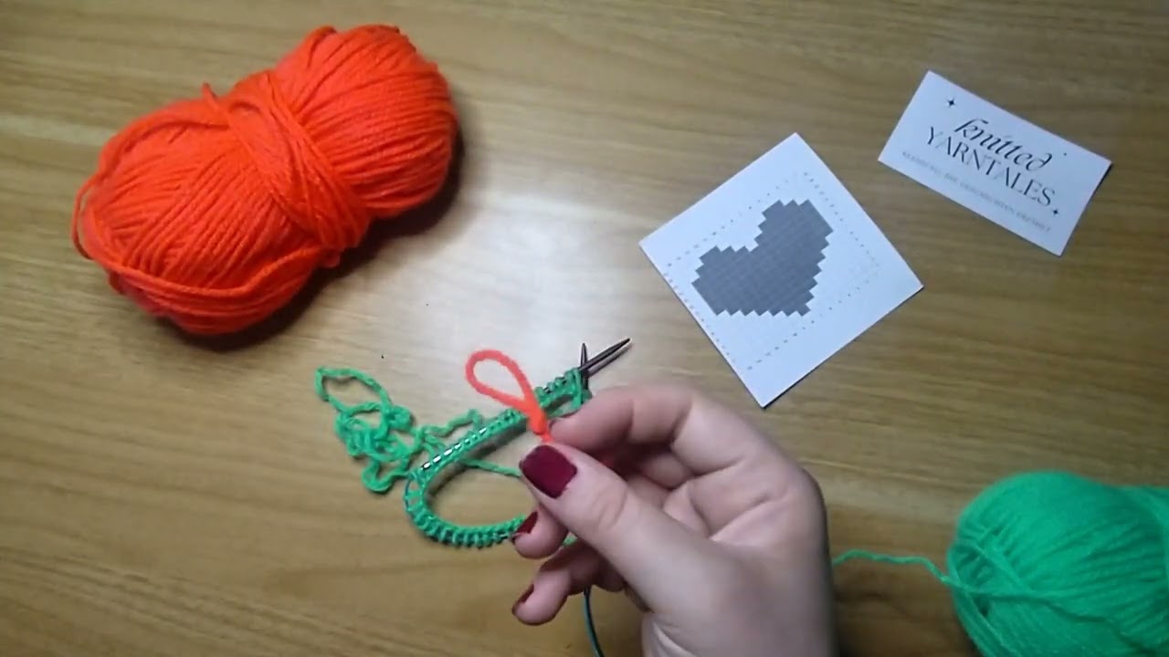 Stricke ein Colourwork-Muster mit mir