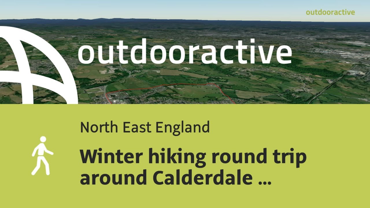 Flyover video: Winter hiking round trip around Calderdale on January 28, 2025