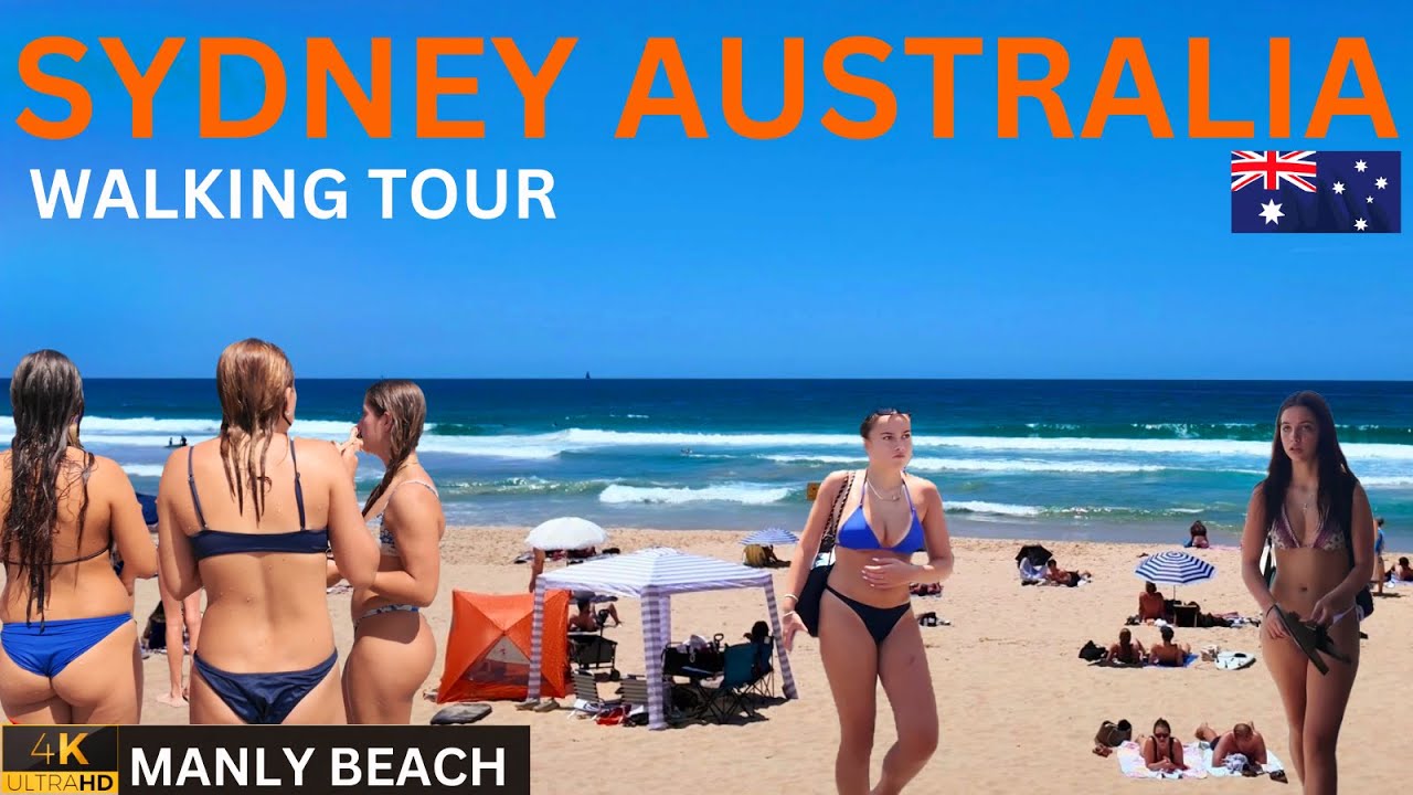 SYDNEY AUSTRALIA VIRTUAL WALKING TOUR | Manly Beach and Cove ⛱️  | 4K UHD