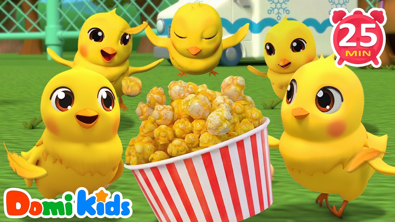 Five Fluffy Little Chicks 🐥 | Count & Cheep Rhymes | Animal Songs & Nursery Rhymes | Animal Party
