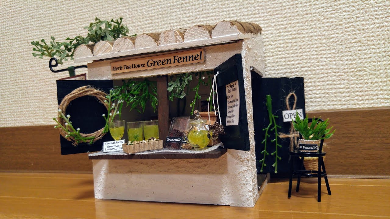 Miniature Dollhouse Kit | Herbal Tea Shop - Billy
