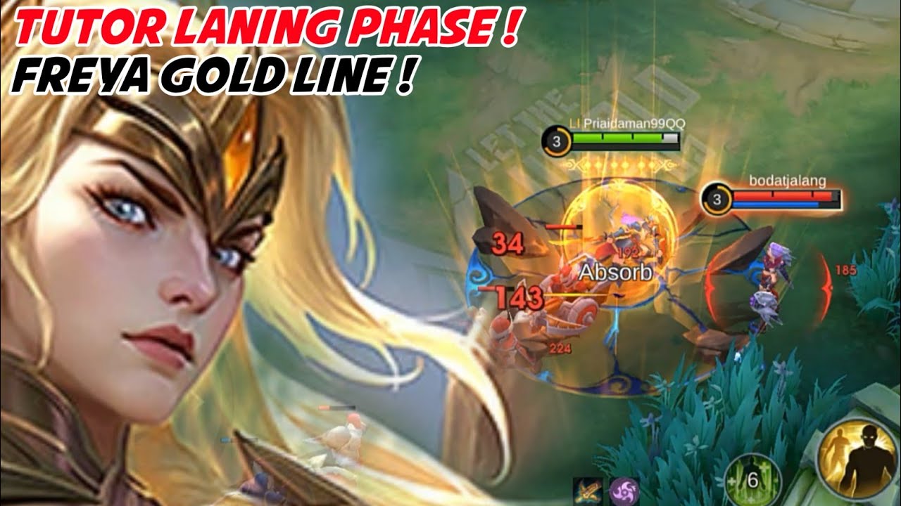FREYA VS IXIA ! MATCH SERU ! TUTORIAL MAIN FREYA DI GOLD LINE - MLBB
