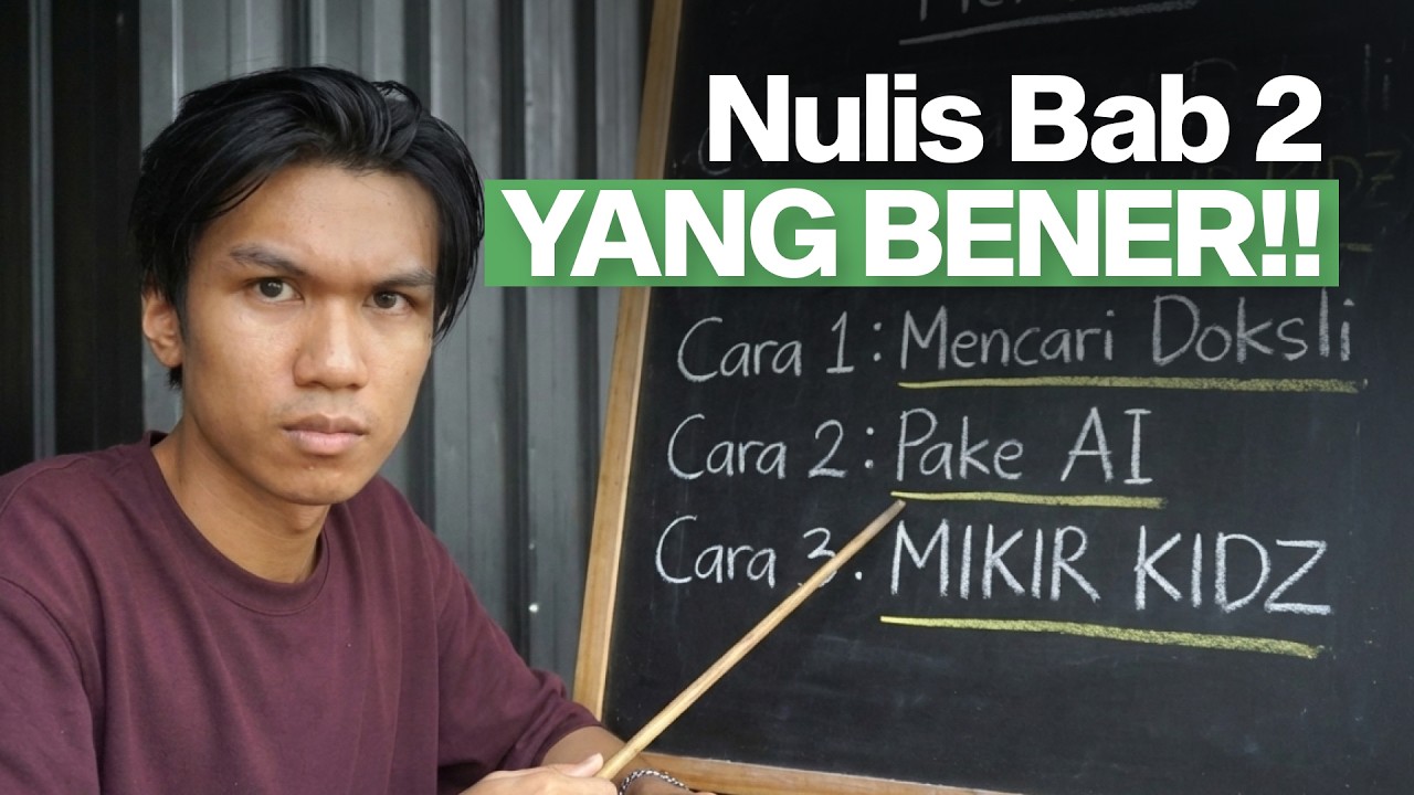 3 Trick Nyari TEORI BAB 2 + Cara Nulis YANG BENER