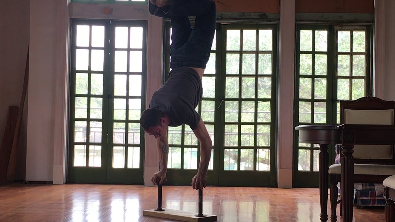 building and training with handstand canes
