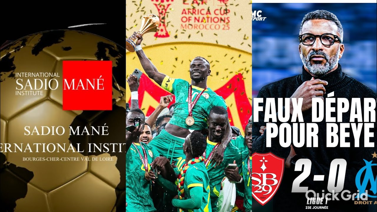 Urgent! Mané ouvre une école de Foot internationale! Beye le 1er faux pas...