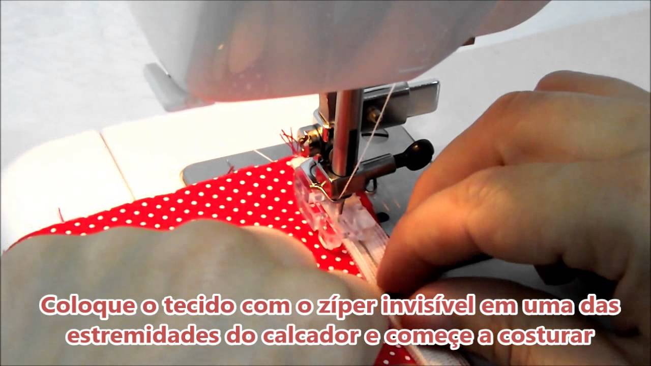 Calcador para zíper invisível para Janome 2008